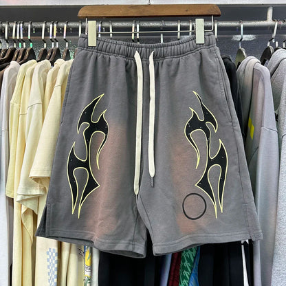 New  Couple Cotton Shorts Short Pants Daily Casual Pink Loose Sweatpants Y2K Summer Style Shorts Pants