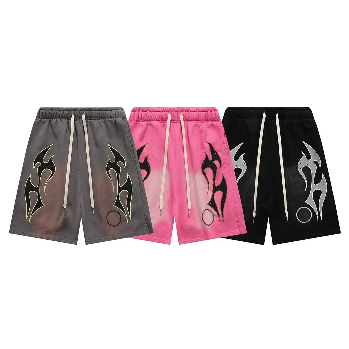 New  Couple Cotton Shorts Short Pants Daily Casual Pink Loose Sweatpants Y2K Summer Style Shorts Pants